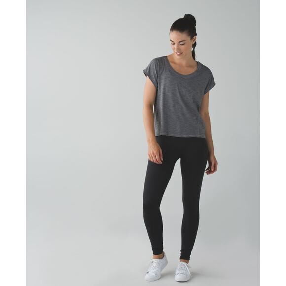 Lululemon Leggings Womens 4 Black Zone In Tight Knit Stretch Seamless - Picture 1 of 12